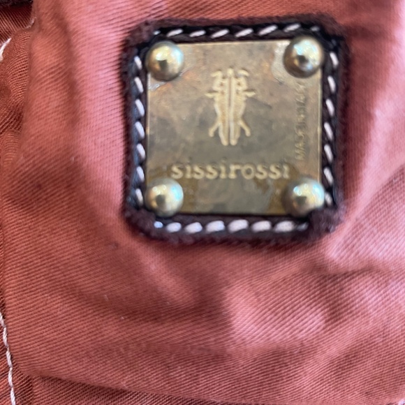 Sissi Rossi brown leather shoulder bag EUC - Picture 7 of 8